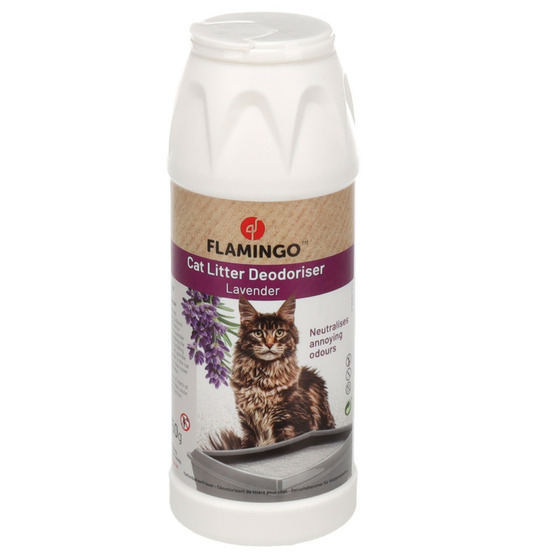 Désodorisant de litière avec parfum de lavande 750 g pour chat
