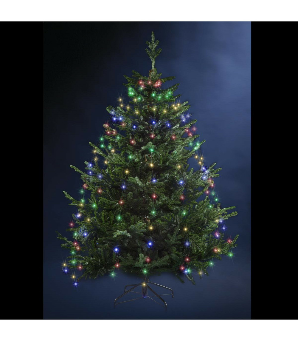 Guirlande lumineuse tombées de lumière 170 microled multicolore