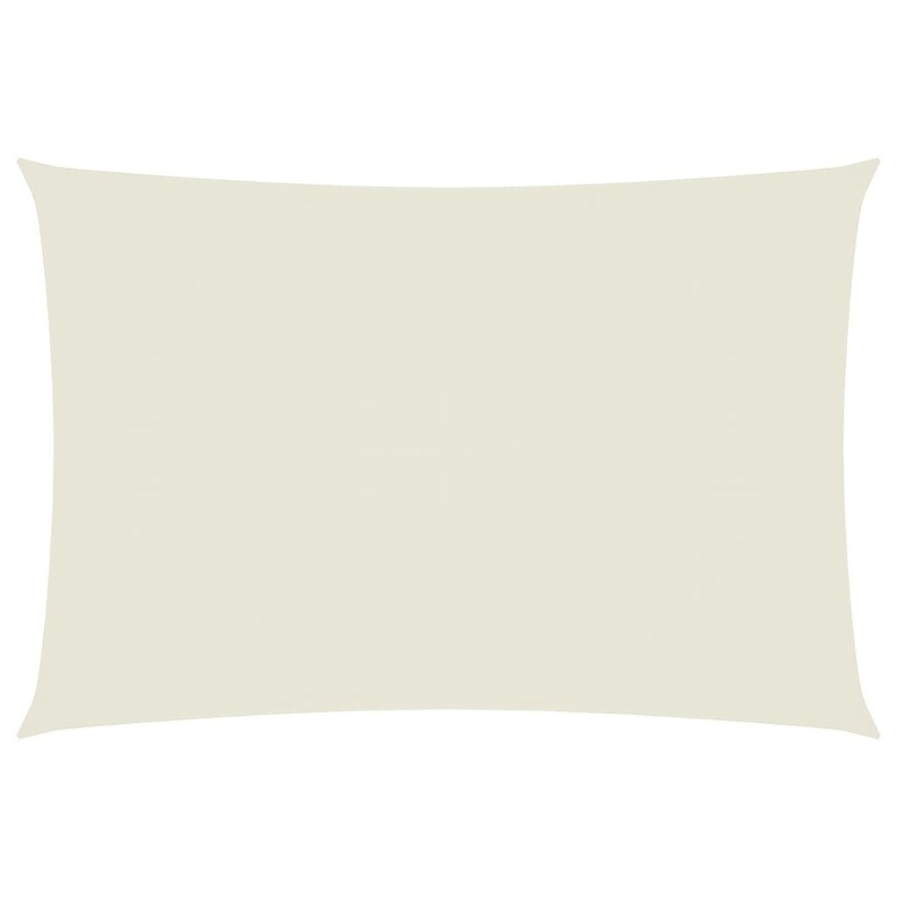 Voile de parasol tissu oxford rectangulaire 2,5x4,5 m crème