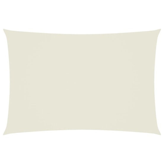Voile de parasol tissu oxford rectangulaire 2,5x4,5 m crème