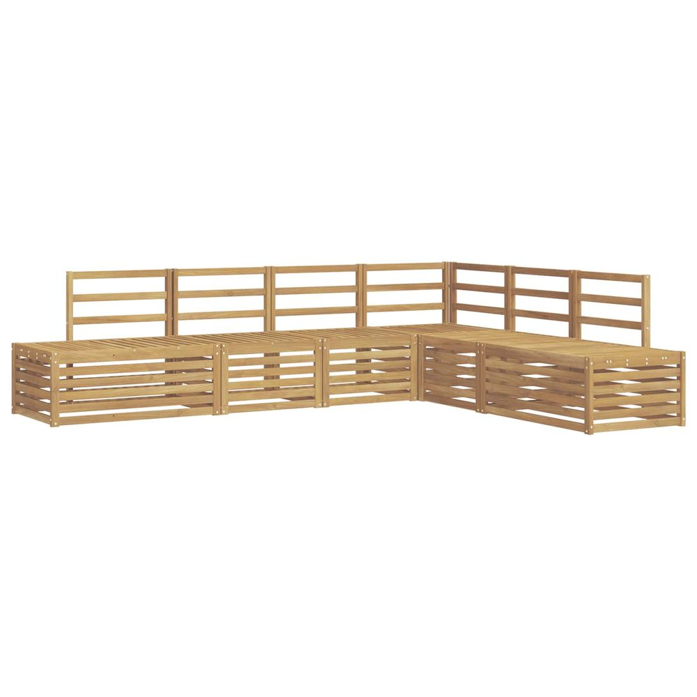 Ensemble de canapés d'extérieur 6 pièce blanc