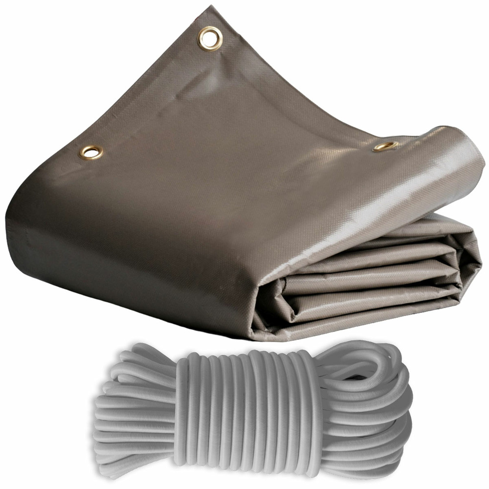 Pack toile pergola taupe 3x4 m tecplast lp640pr + sandow gris 20m