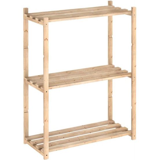 Etagère en kit profondeur 30 cm natura 3 tablettes