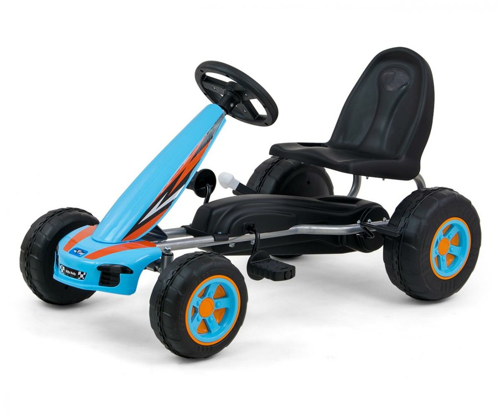 Kart à pédales viper bleu