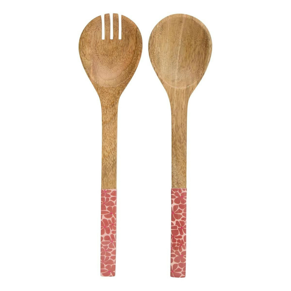 Lot de 2 couverts à salade en bois 