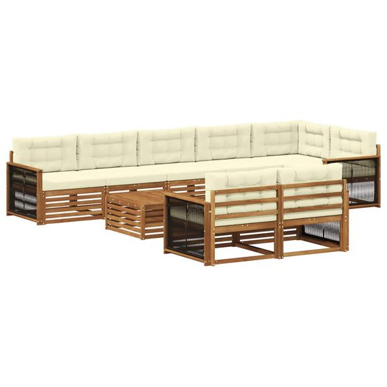 Ensemble de canapés d'extérieur 9 pc