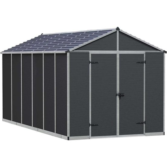 Abri de jardin en polycarbonate et aluminium rubicon 10.7m²