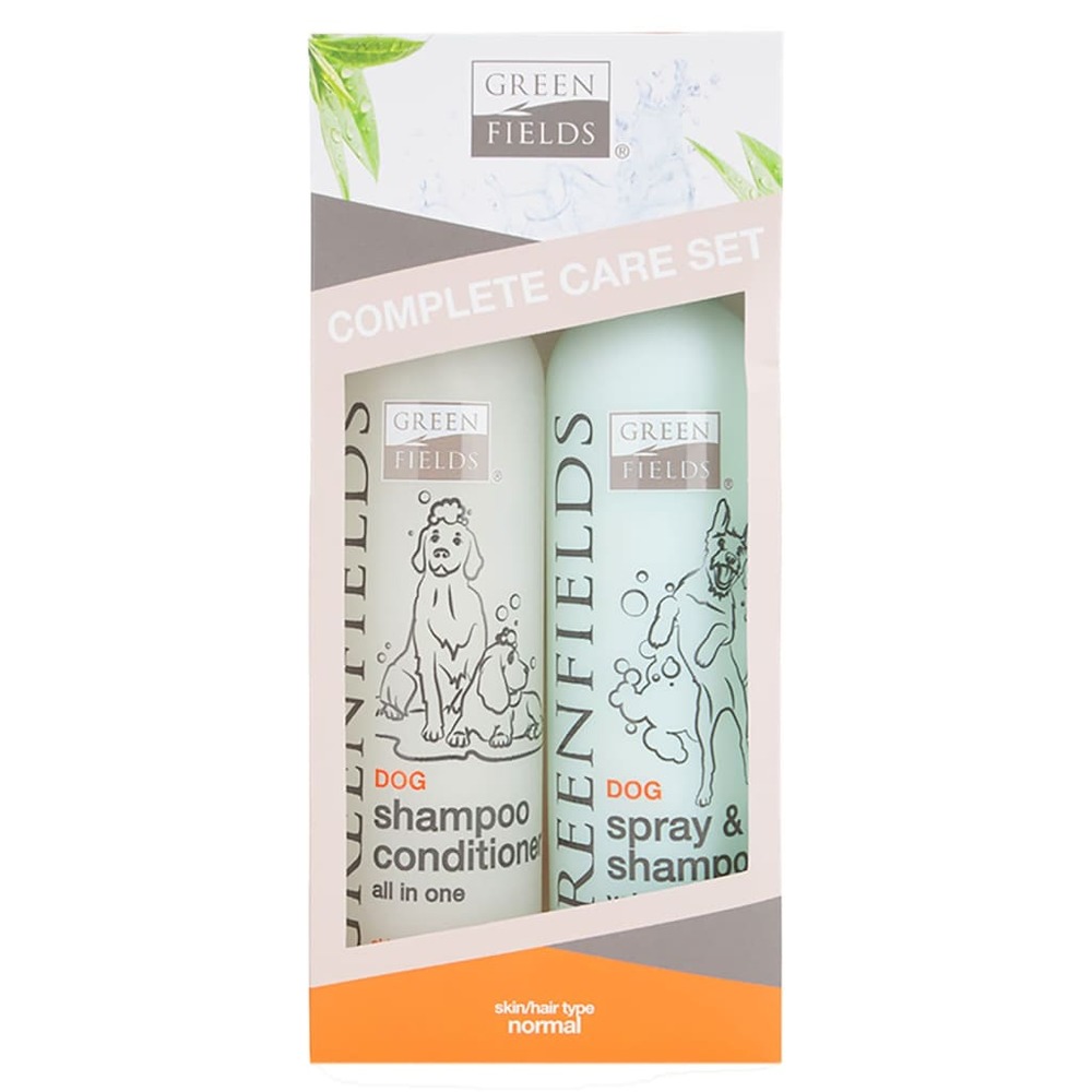 Shampoing et spray pour chiens pour soin complet 2x250 ml
