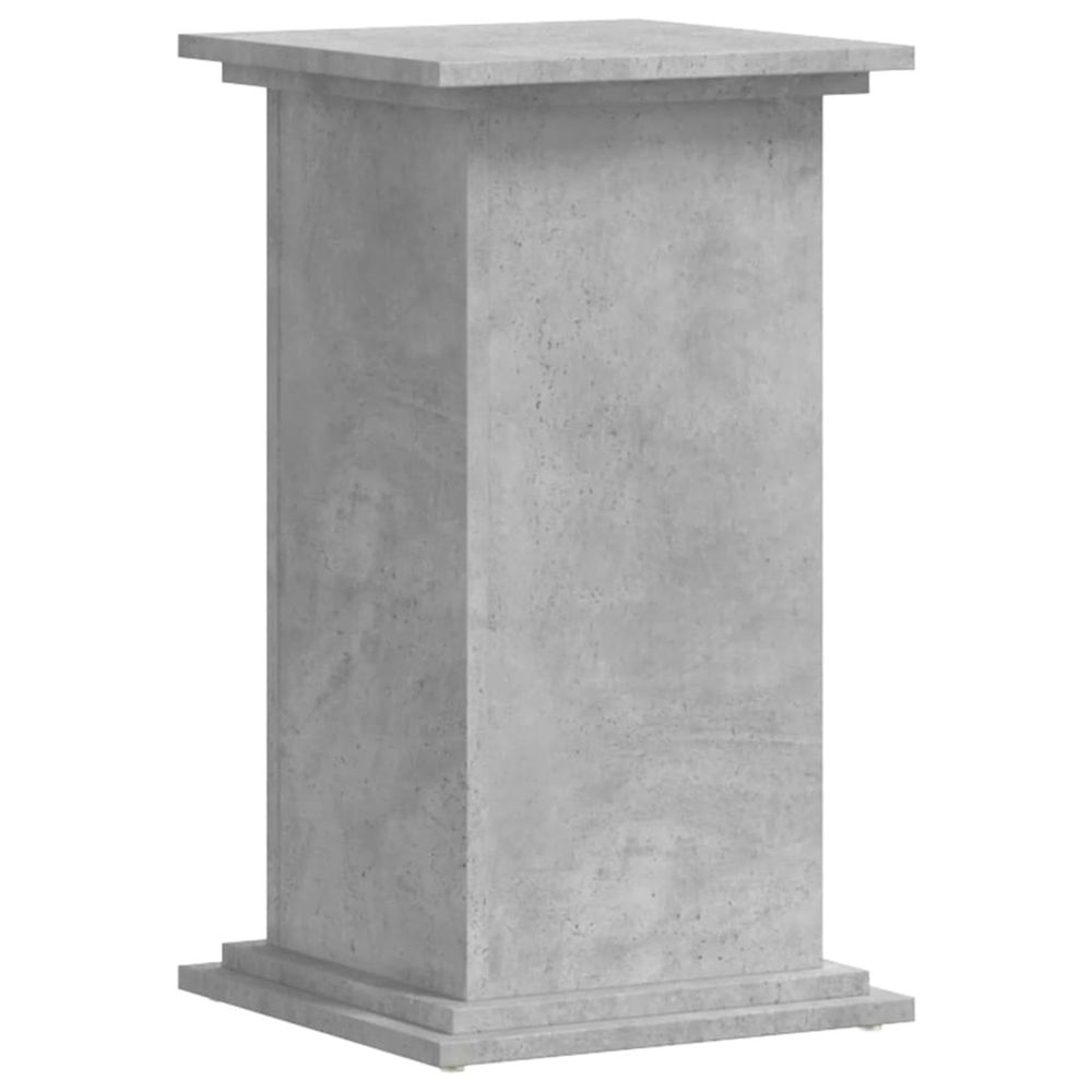 Support de plante gris béton 33 x 33 x 60 cm bois d'ingénierie