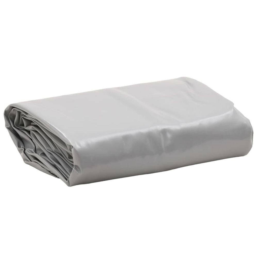 Bâche 650g / m² gris 2,5 x 4,5 m toile avec revêtement en pvc