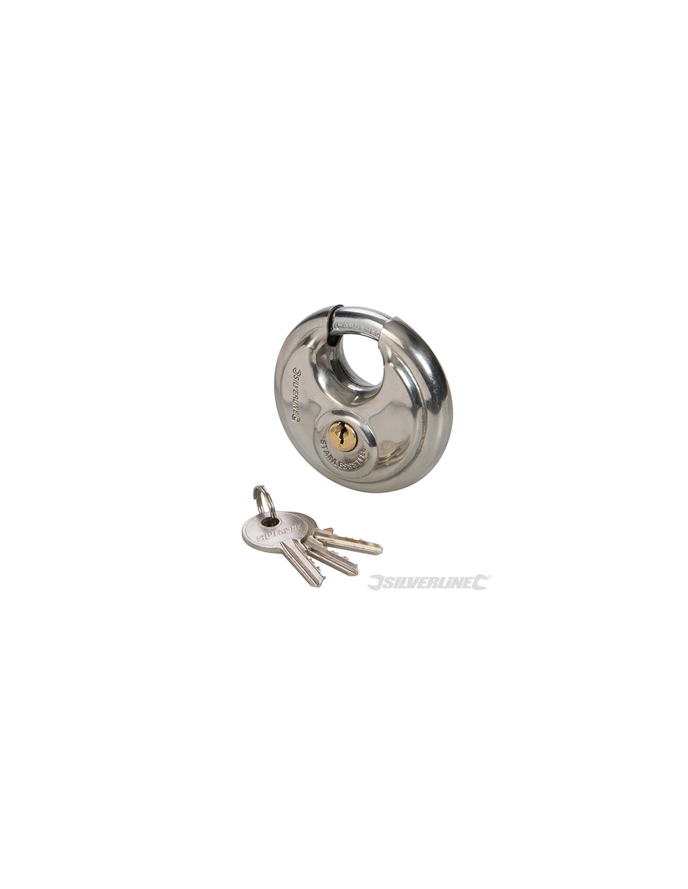 Silverline - cadenas circulaire en acier inoxydable - 70 mm