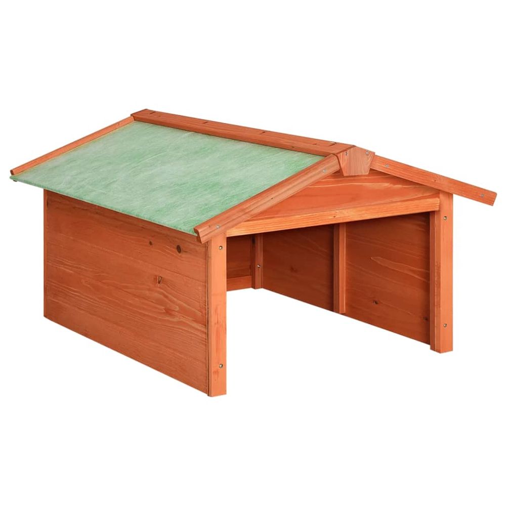 Garage de tondeuse à gazon 72x87x50 cm bois de sapin solide