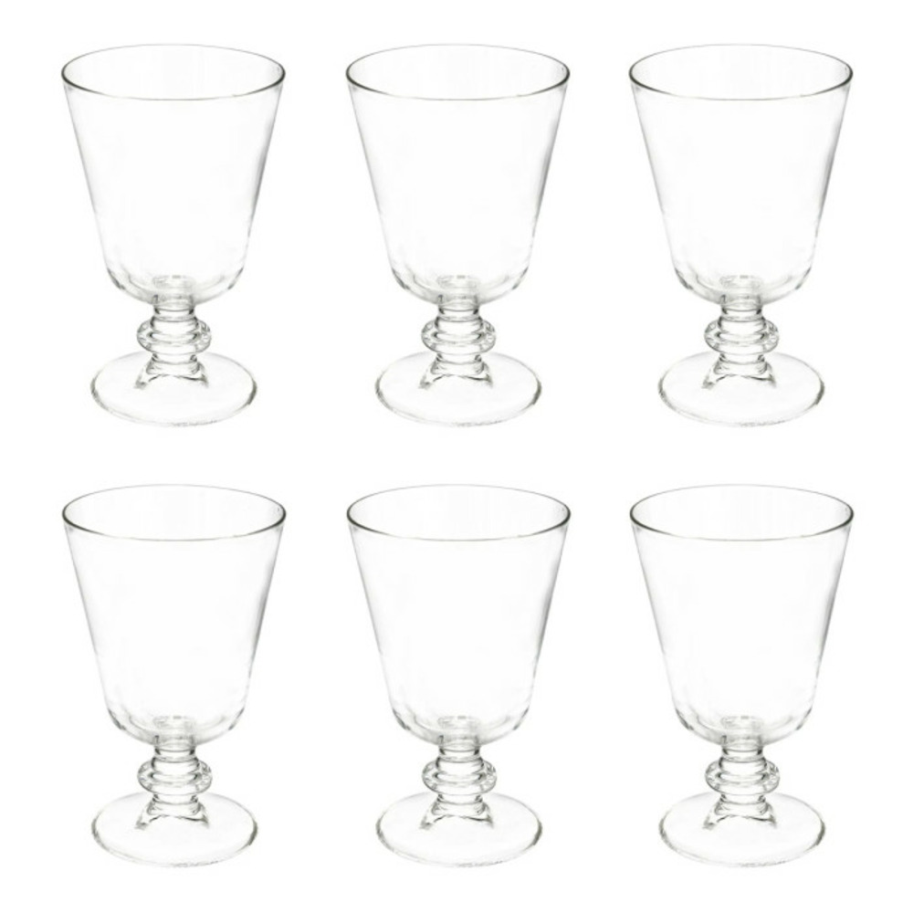 Lot de 6 verres à vin elena 28cl transparent