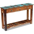 Buffet bahut armoire console meuble de rangement 120 cm bois de récupération massif