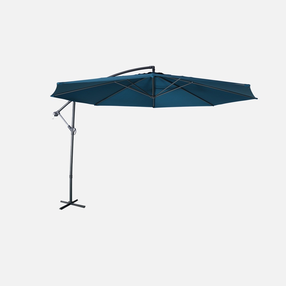 Parasol déporté rond hardelot diamètre 350cm excentré 8 baleines