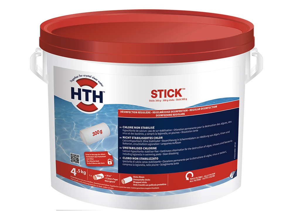Chlore non stabilisé en stick 4,5 kg