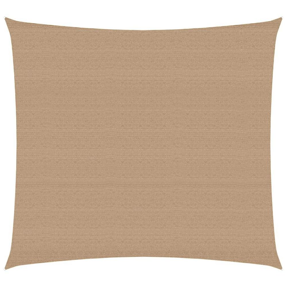 Voile d'ombrage 160 g/m² taupe 4x4 m pehd