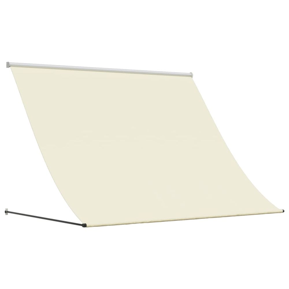 Auvent rétractable crème 200x150 m tissu et acier