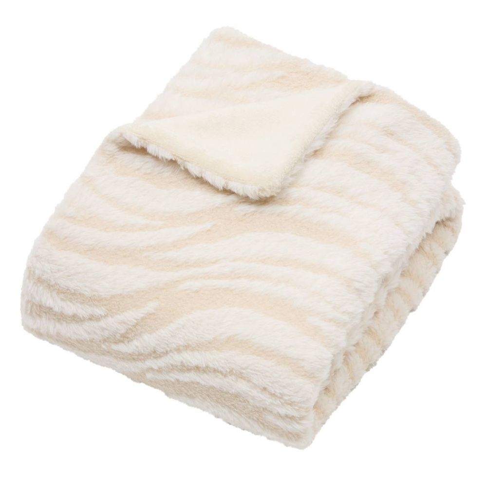 Plaid boucly 120x160cm beige