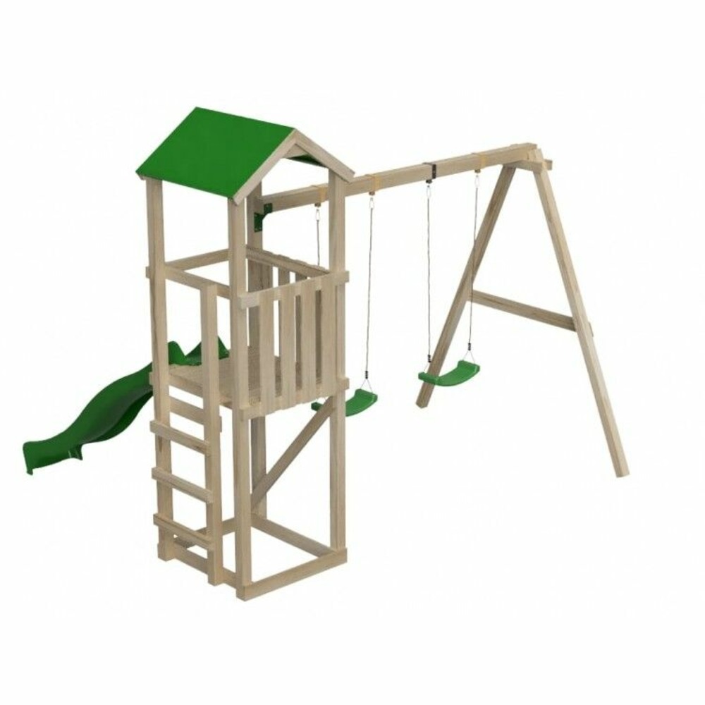 Aire de jeux masgames carlit l toit en toile basique avec double balançoire