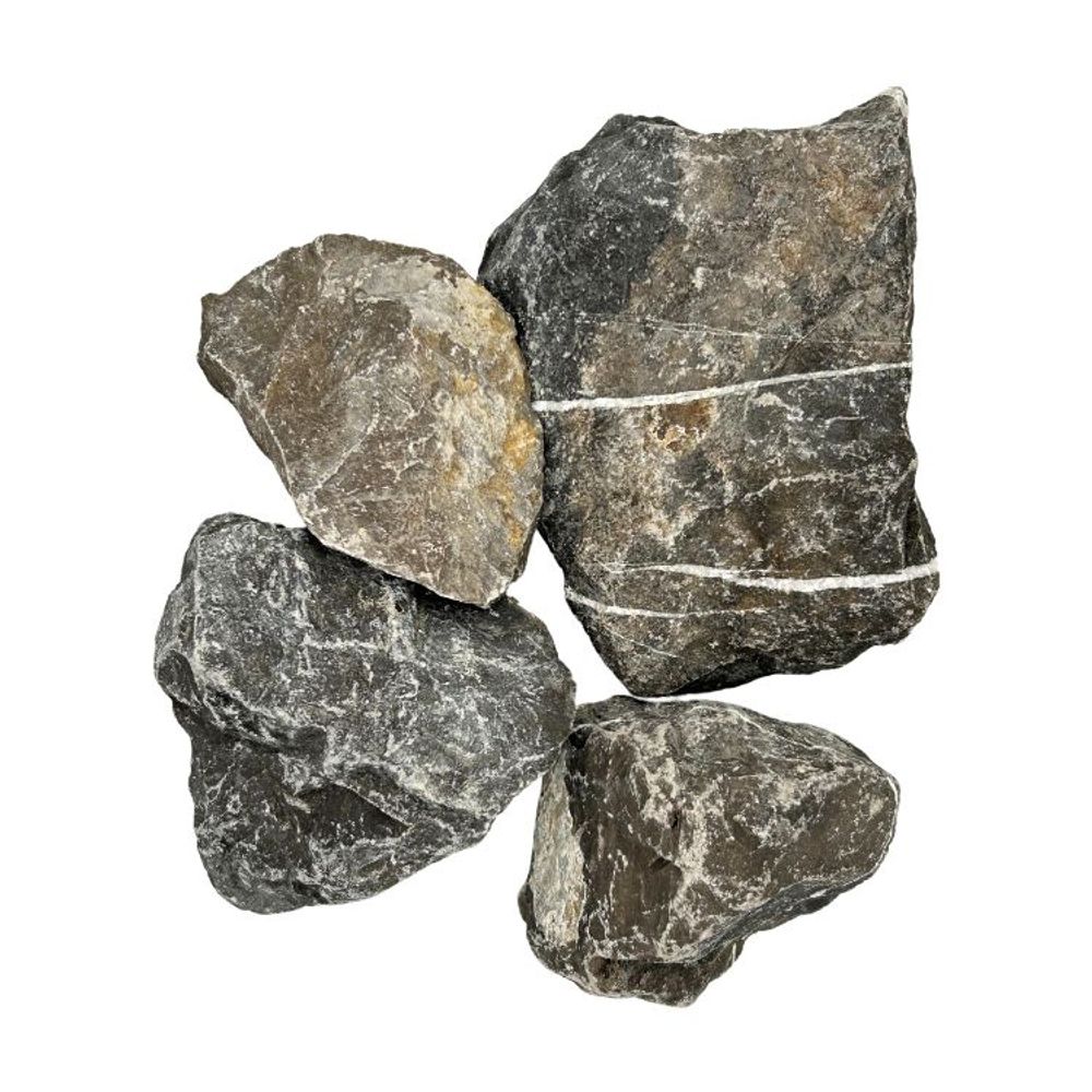 Pack +/- 1,5t ≃ 20m² (2 x 750 kg) ballast ou pierre à gabion gris ø 80/150 mm - livraison standard