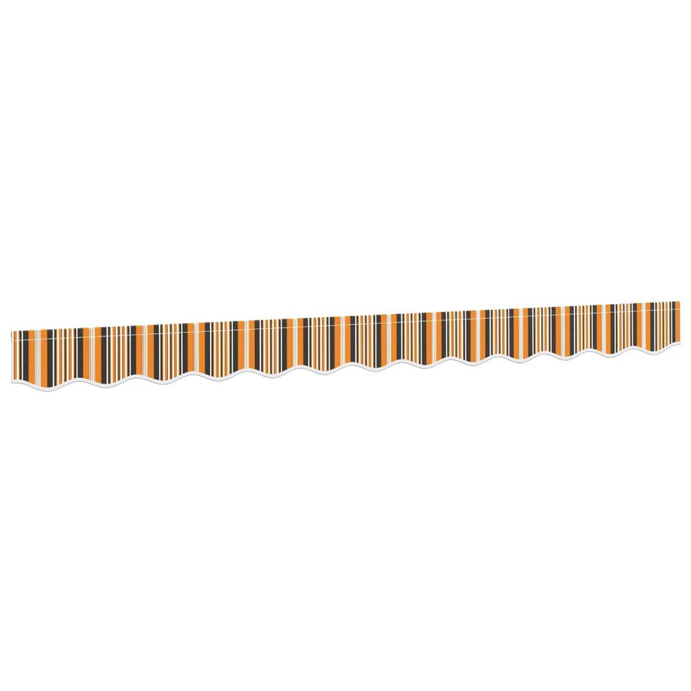 Tissu de remplacement de cantonnière d’auvent rayure jaune gris