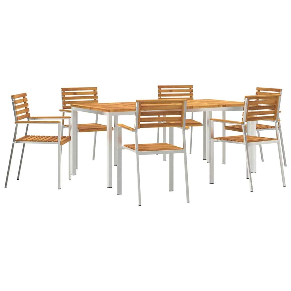 Ensemble de salle à manger pour jardin 7 pc