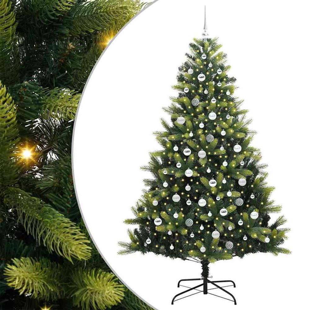 Arbre de noël artificiel en silicone flexible 300 leds vert
