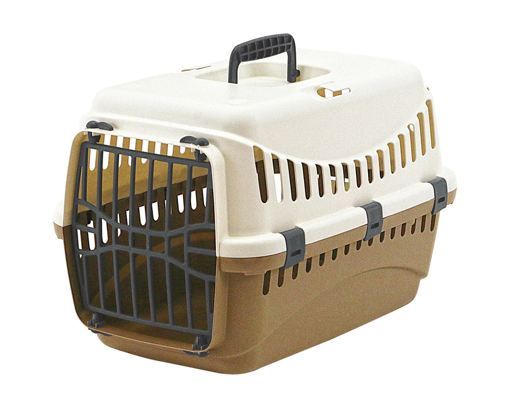 Boîte de transport plastique chats, lapins • caisse de transport