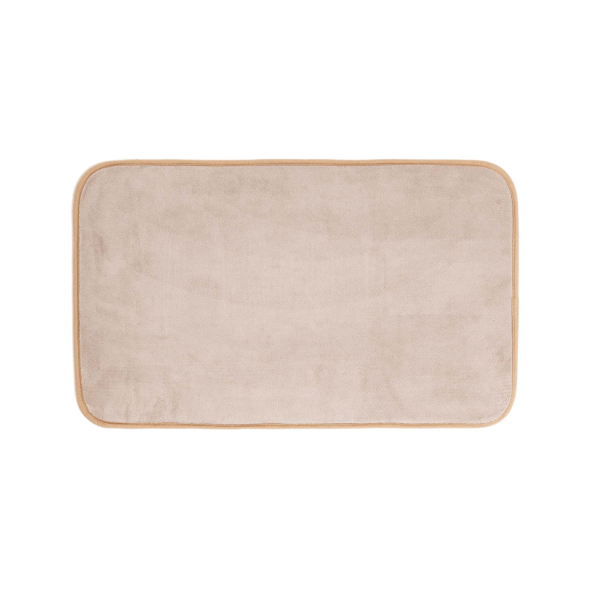 Tapis de bain 45 x 75 cm vitamine unie taupe