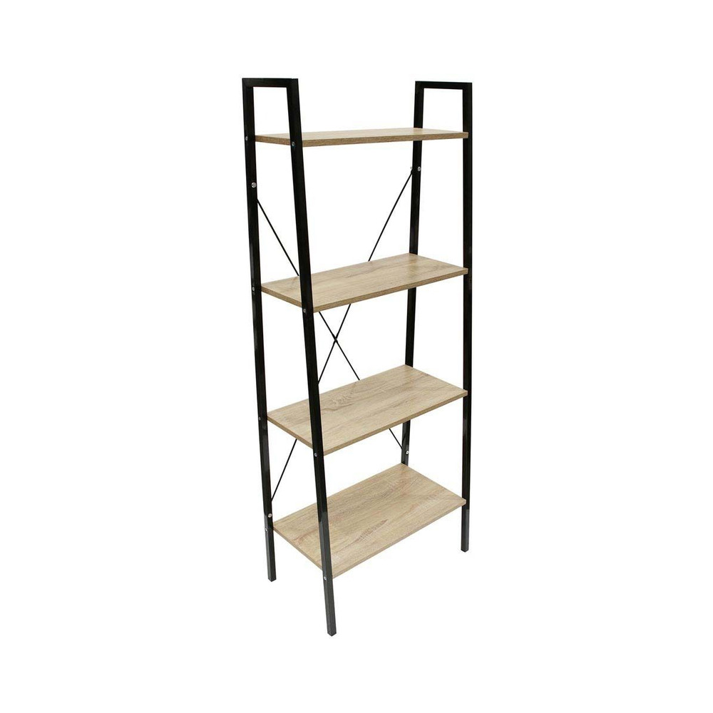 Etagère 4 tablettes en bois et métal savannah 60 cm