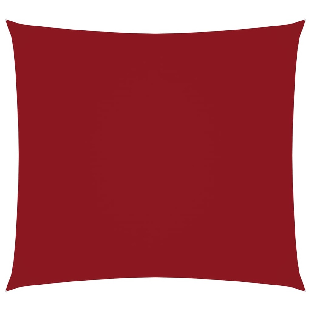 Voile toile d'ombrage parasol tissu oxford carré 7 x 7 m rouge