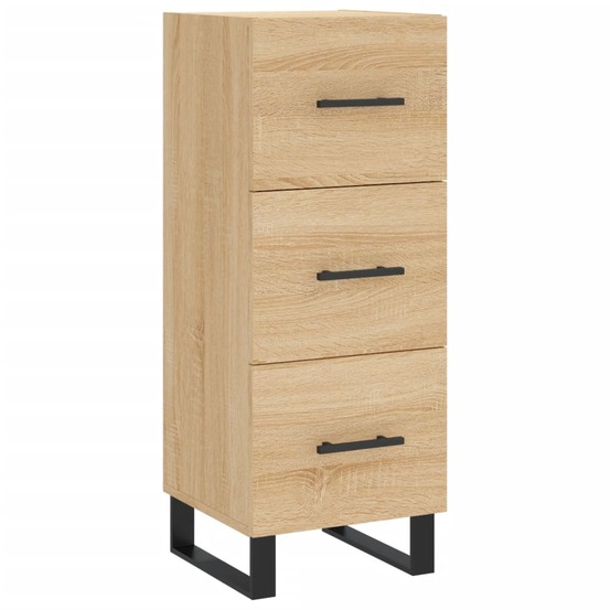 Buffet bahut commode armoire meuble de rangement organisateur cuisine salle de séjour salon sonoma 34,5 x 34 x 90 cm bois d'i