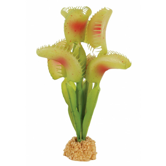 Plante carnivore artificielle, décoration aquarium, h 21 cm