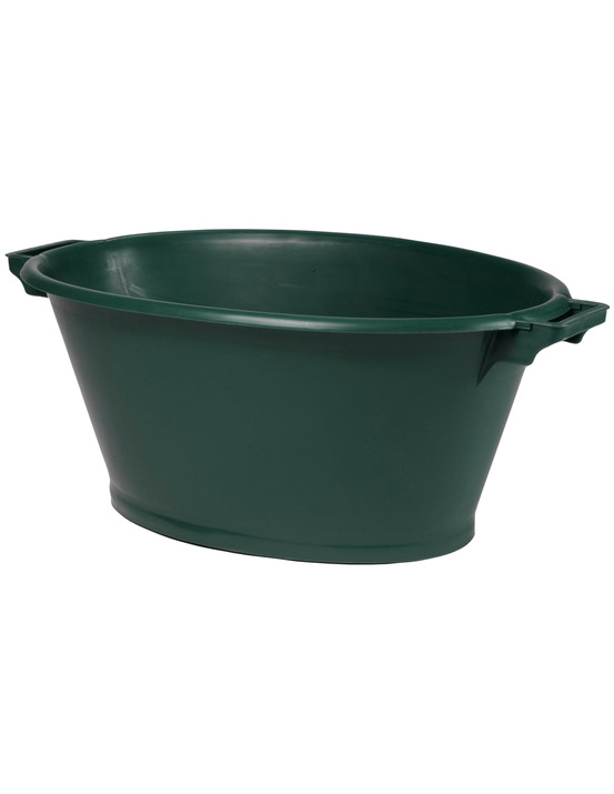 Bassine à linge ovale 70 litres avec poignées vert - eda