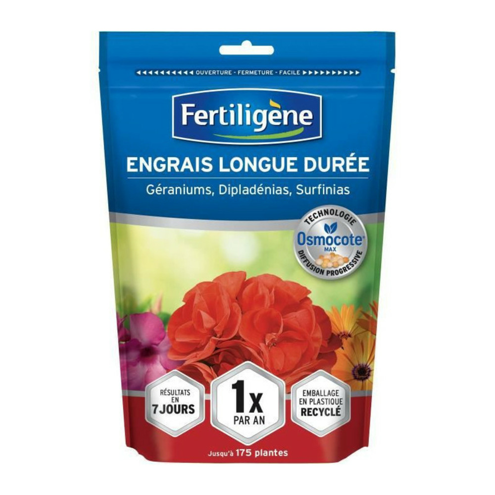 Fertiligene - engrais longue duree osmocote max geraniums, dipladenias, surfinias 700g