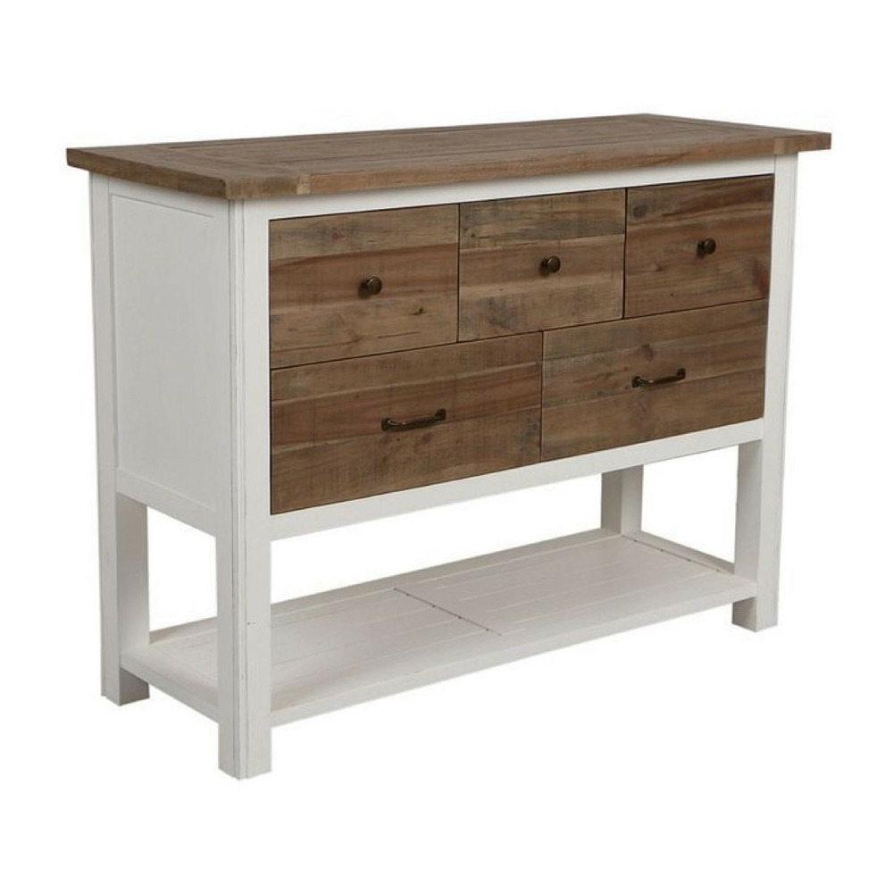 Commode 5 tiroirs mdf blanc - rivages interior's