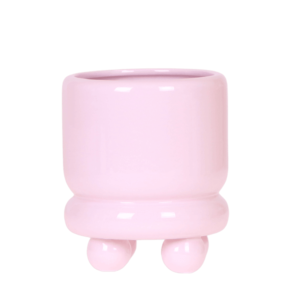 Cache-pot dotty rose - ø9 cm x h12 cm