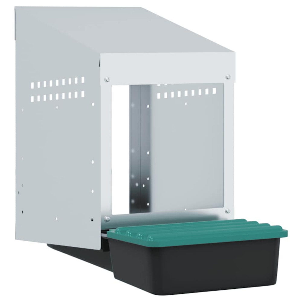 Nichoir à poules1 compartiment, fixation murale, acier galvanisé