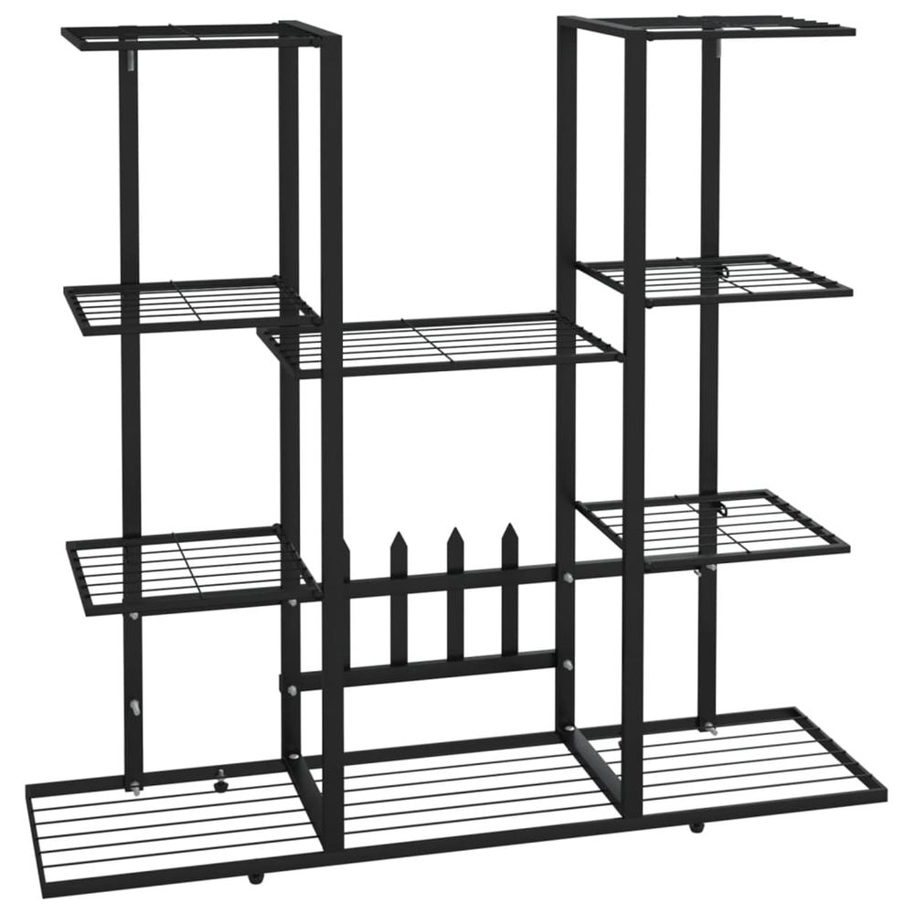Support à plantes 94,5x25x89 cm noir fer