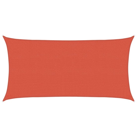 Voile d'ombrage 160 g/m² terre cuite 2,5x5 m pehd