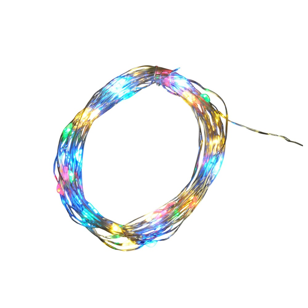 Guirlande lumineuse intérieure fil de cuivre 20 mini led multicolores