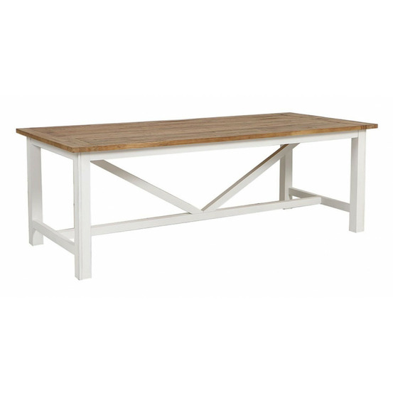 Table rectangulaire bois blanc - rivages interior's