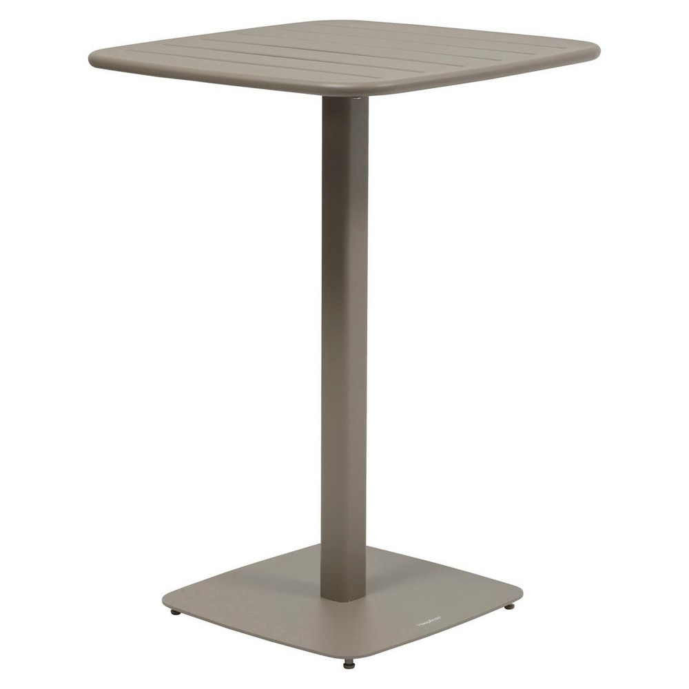 Table haute de jardin 2 places alegoria 70x70cm café