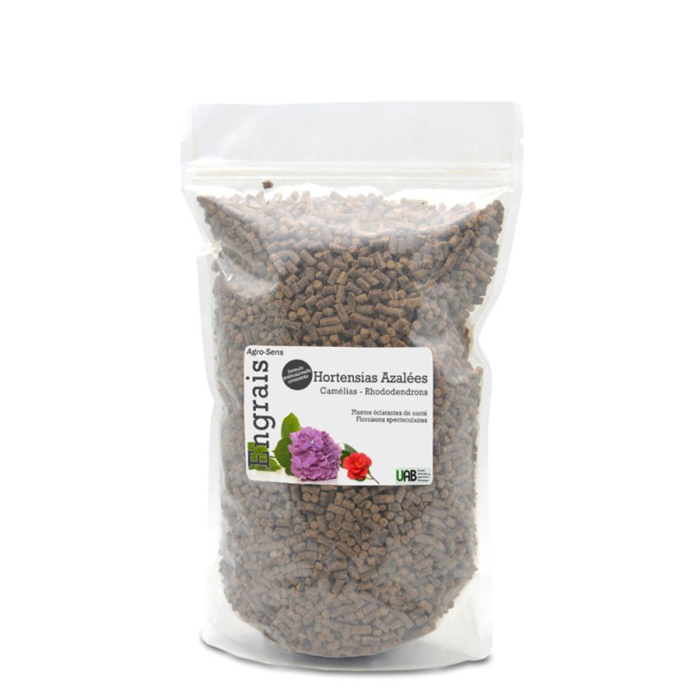 Engrais hortensias, azalées, camélias, rhododendrons - agro sens - sachet 1 kg