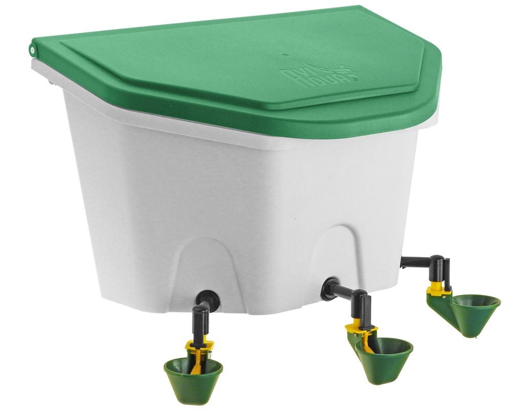 Abreuvoir suspendu plastique 8 litres aviaqua 3 godets volailles