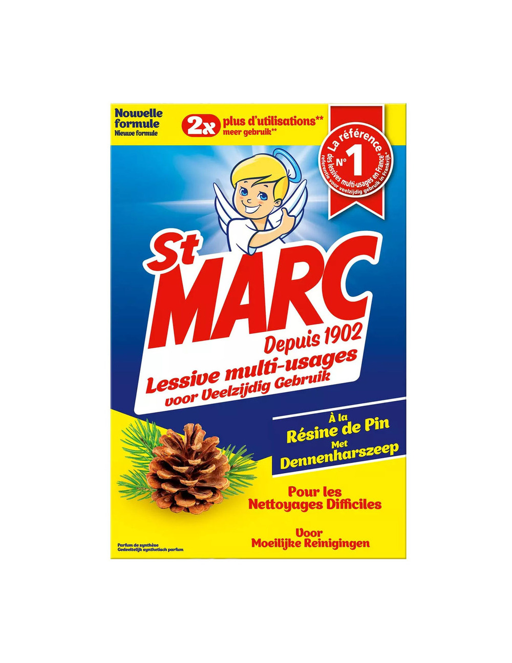 Lessive multi-usages à la résine de pin 1.4kg - st marc