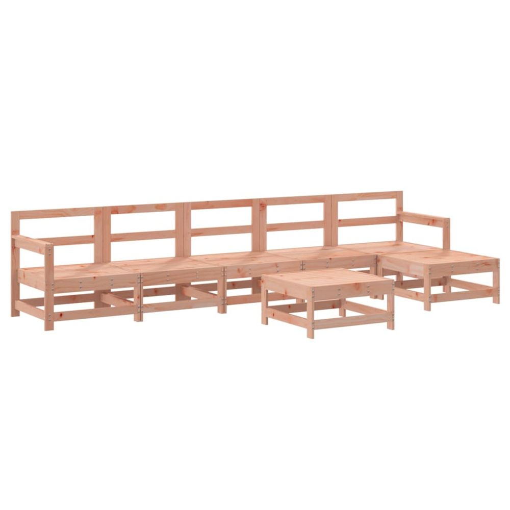 Salon de jardin 7 pcs bois massif douglas