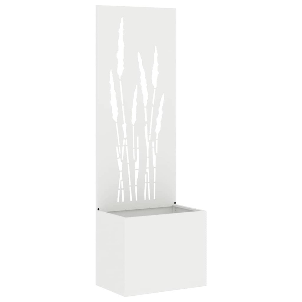 Écran de confidentialité de jardin fretwork blanc 50 x 140 cm