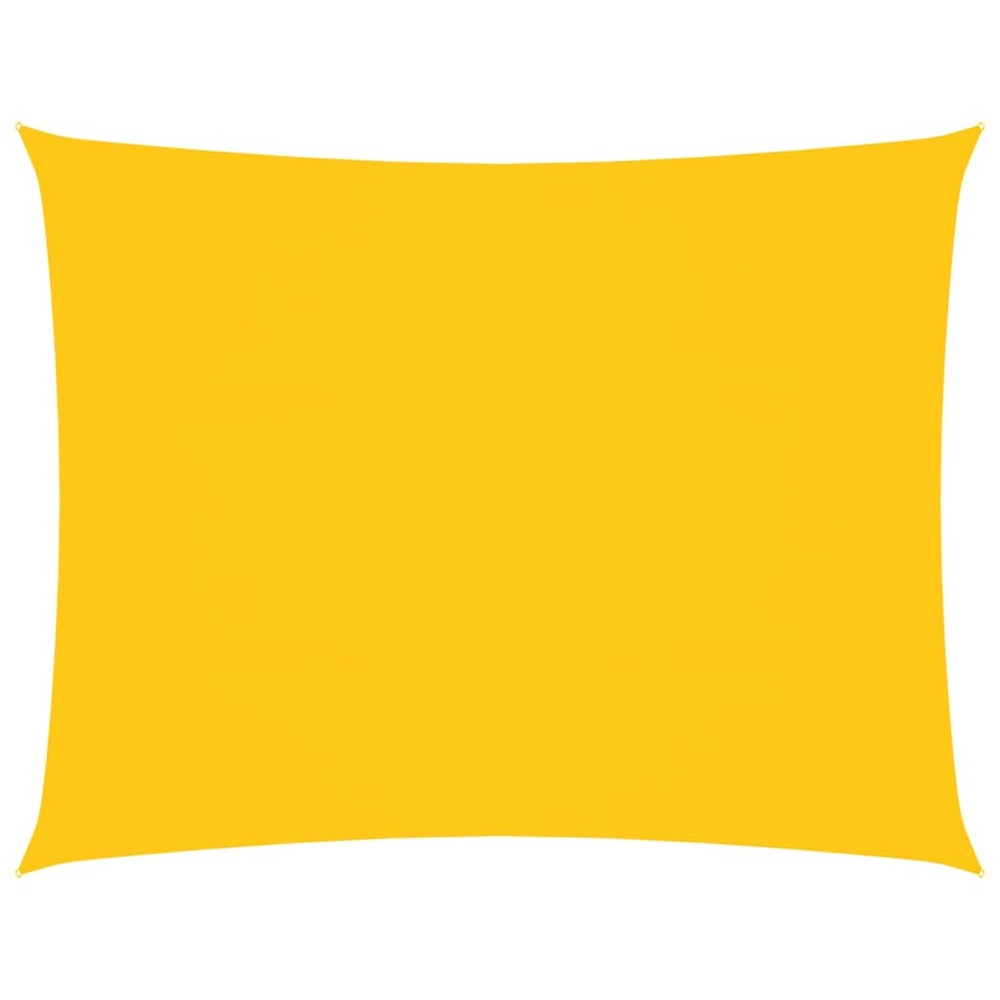 Voile de parasol tissu oxford rectangulaire 3,5x4,5 m jaune